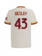 Moške Nogometnih dresov AS Roma Wesley Franca #43 Gostujoči 2026-27 Kratki rokavi